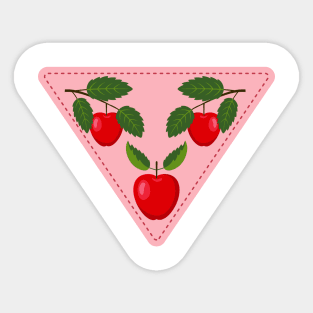 Apple Trio Sticker